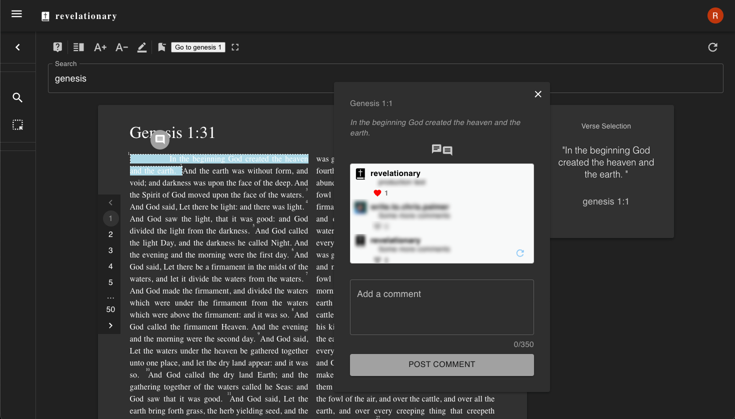 Bible Study online with revelationary